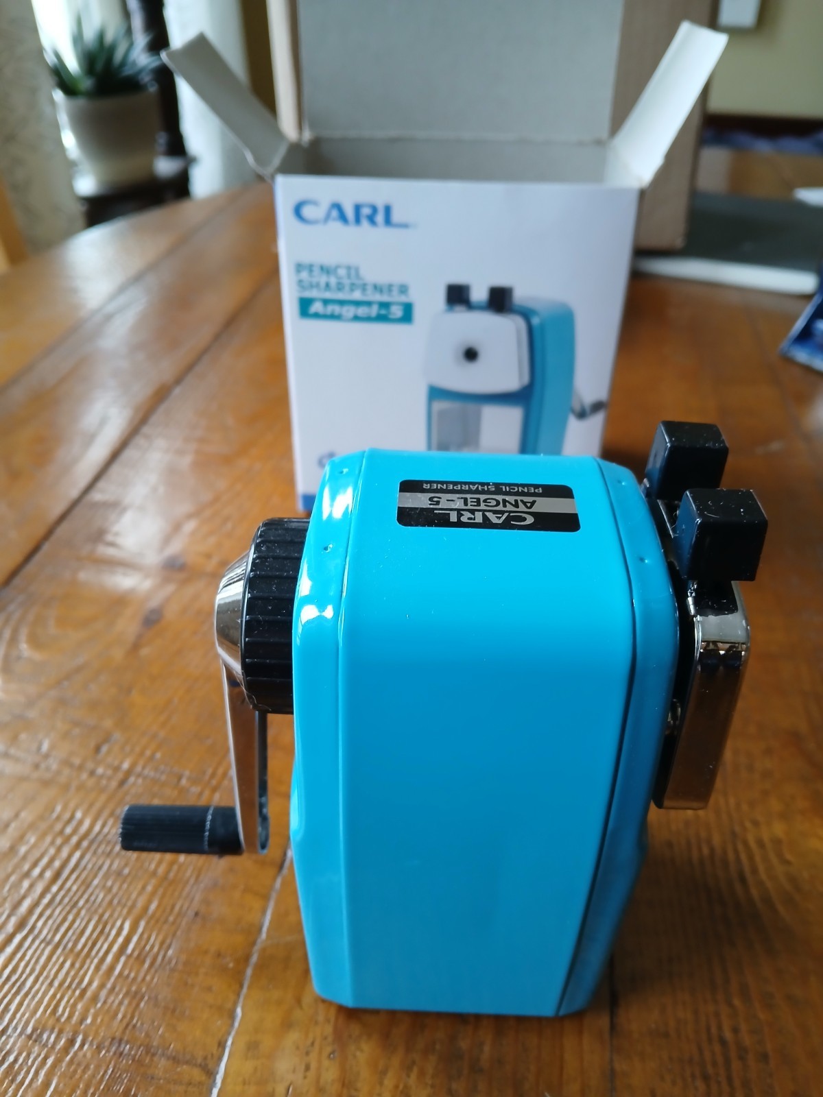 Carl Pencil Sharpener Angel-5 Premium Blue