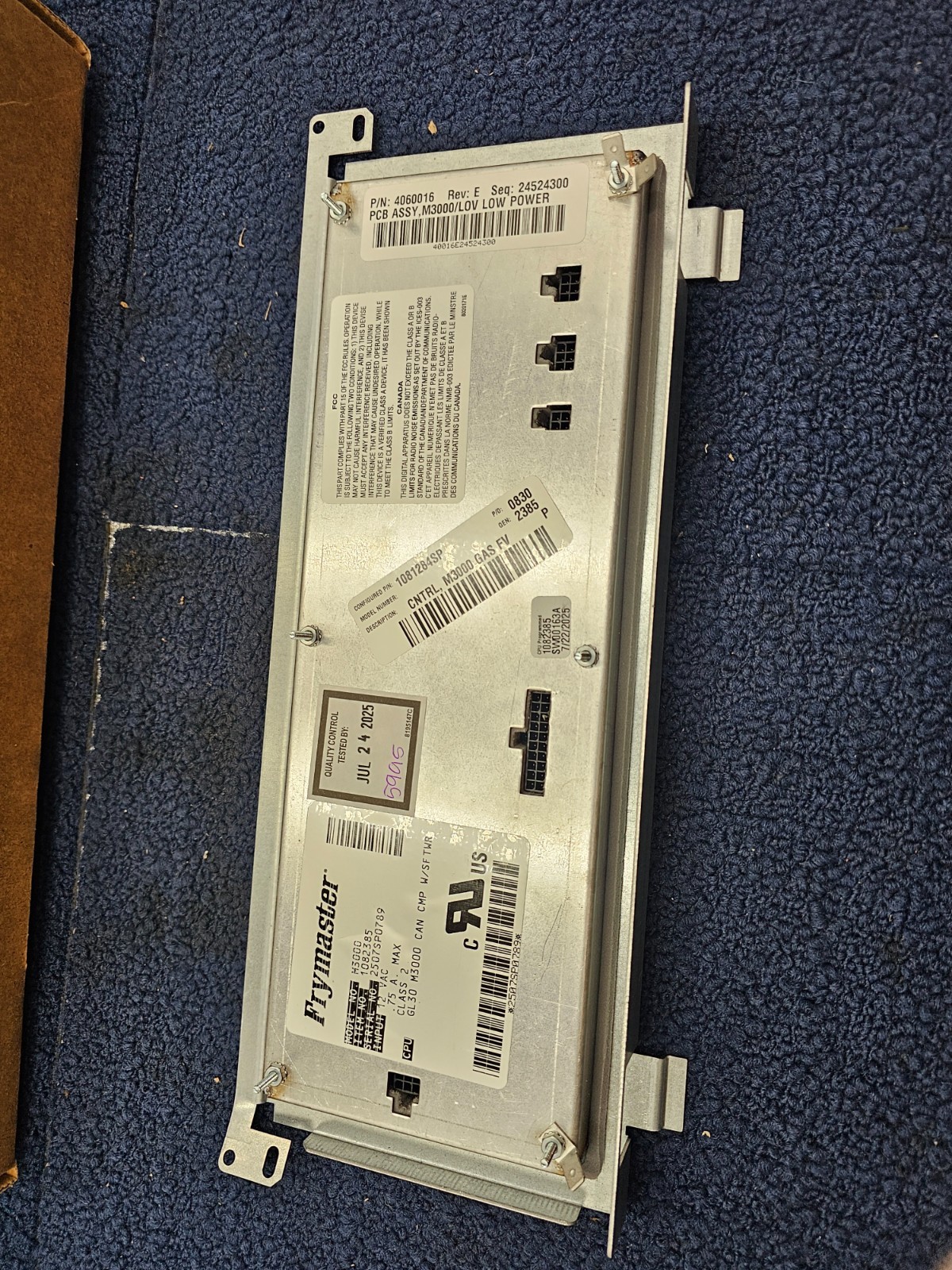 Frymaster 1081284SP M3000 Computer Control Assembly Fits BIELA14 Fryer