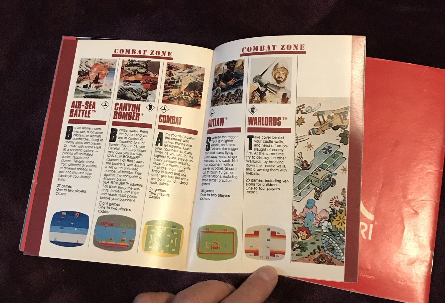 Atari Catalog 45 & 49 Game Program Cartridges 1981/1982