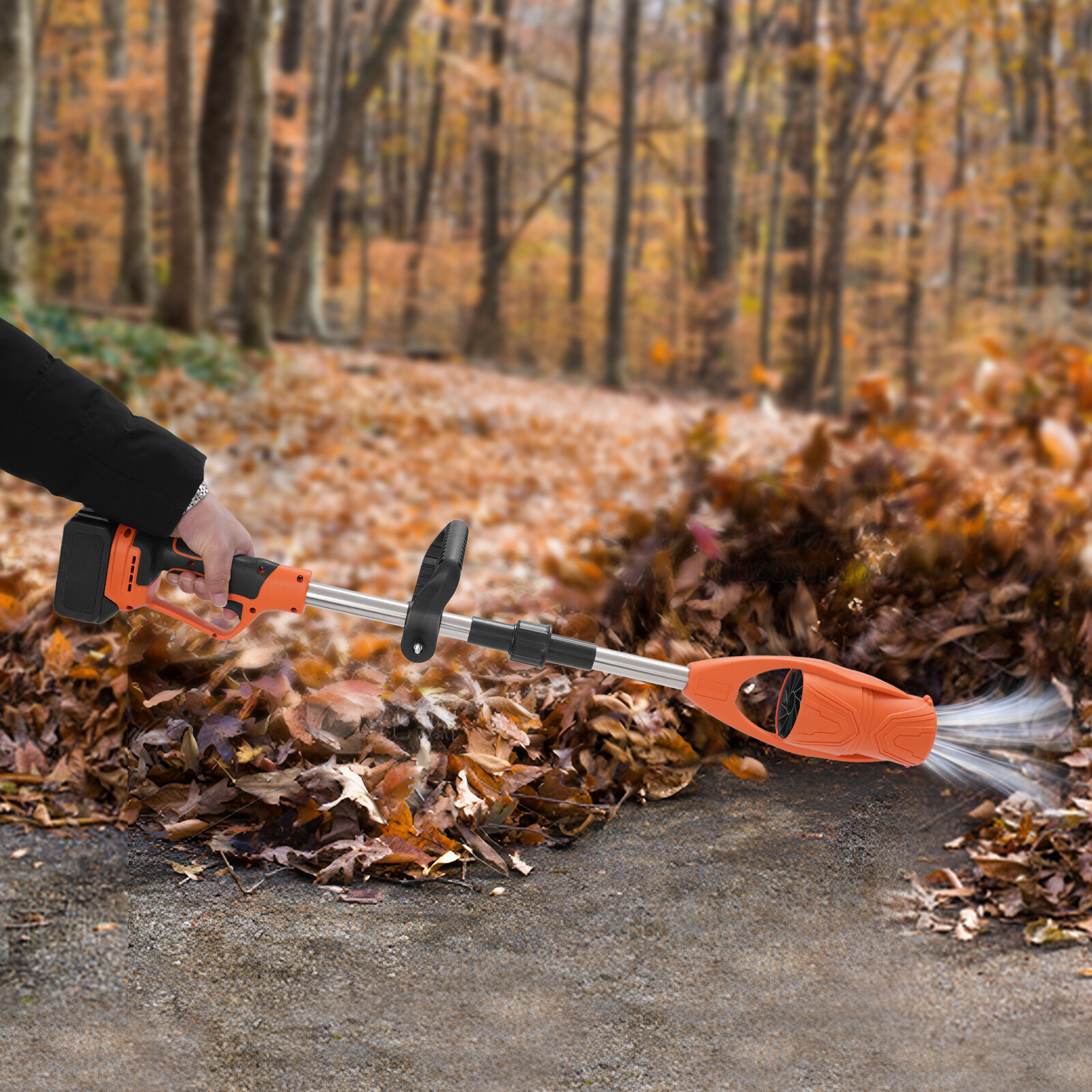 Cordless Leaf Blower, Lithium Battery Powered Leaf Blower, Electric Leaf Blower