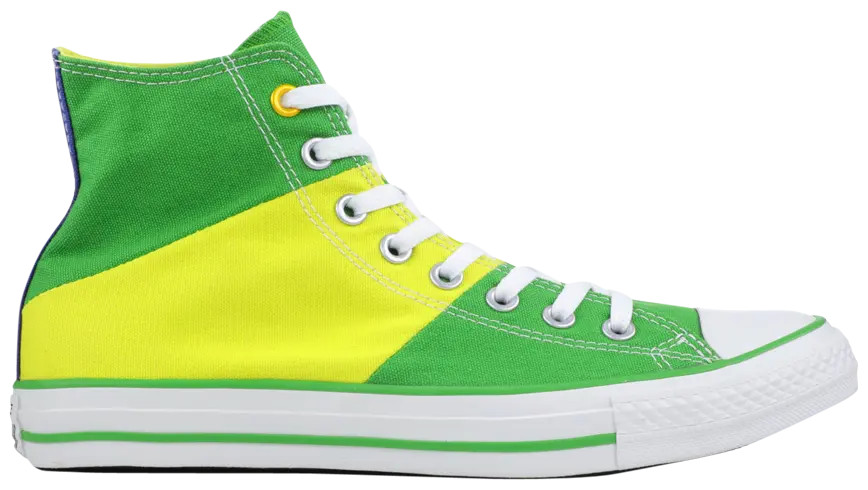 CONVERSE Chuck Taylor TRI PANEL JUNGLE Green BRAZIL [142985F] HI TOP BOOTS