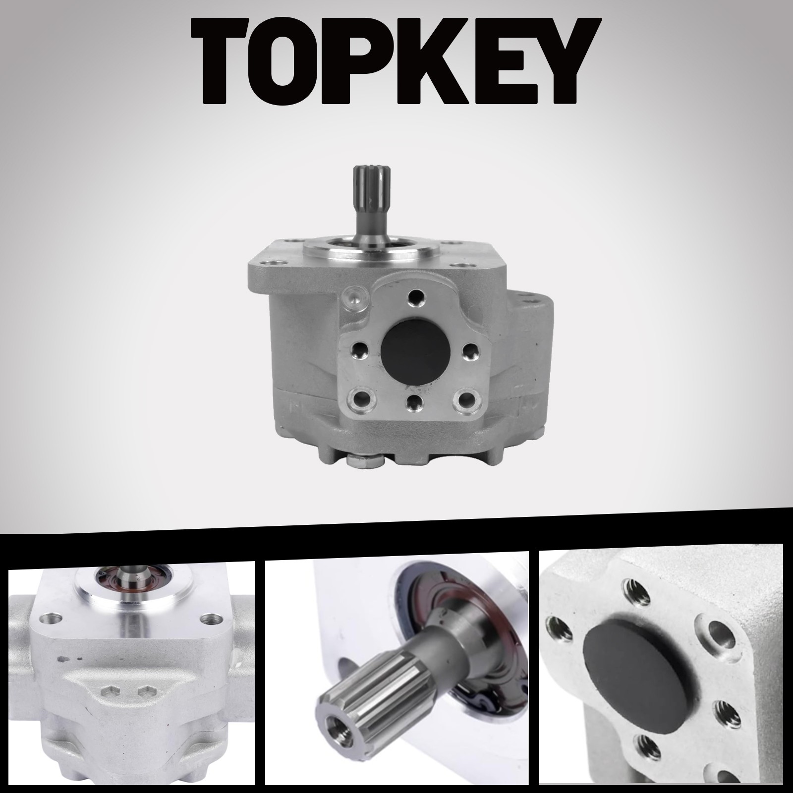 Topkey AM876753 Replacement Power Steering Hydraulic Pump for John Deere Tractor