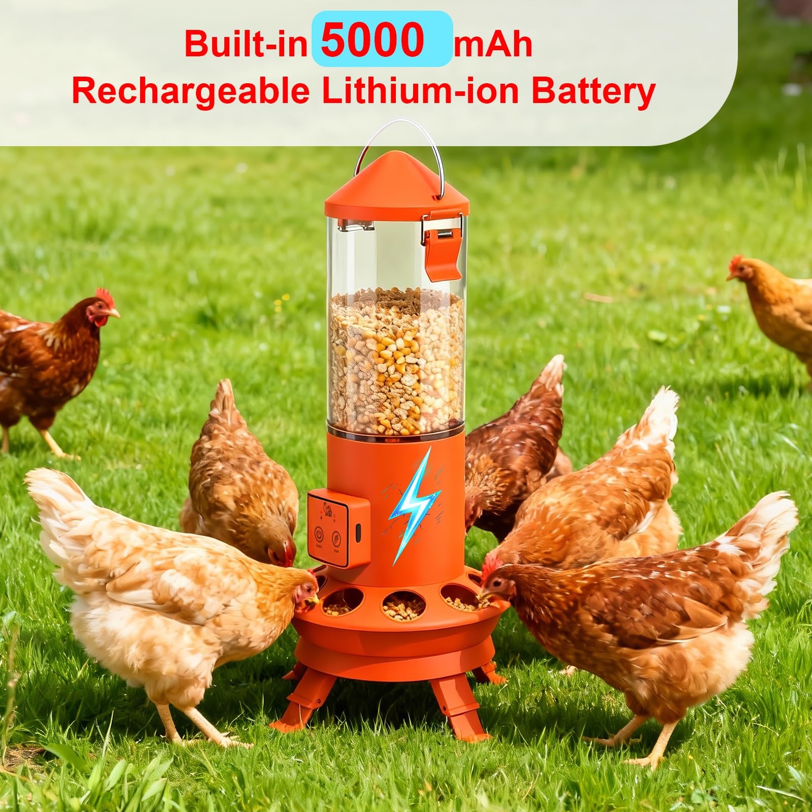 Automatic Chicken Feeder, Smart Chicken Coop Accessories, APP Smart Remote Co...