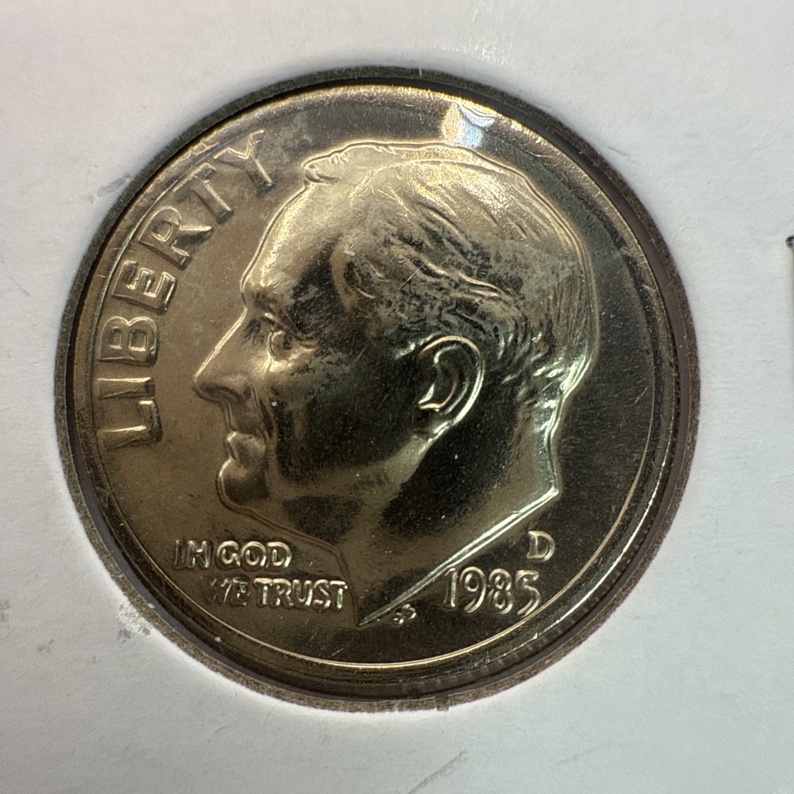 1985-D Roosevelt Dime BU (Brilliant Uncirculated) Denver Mint