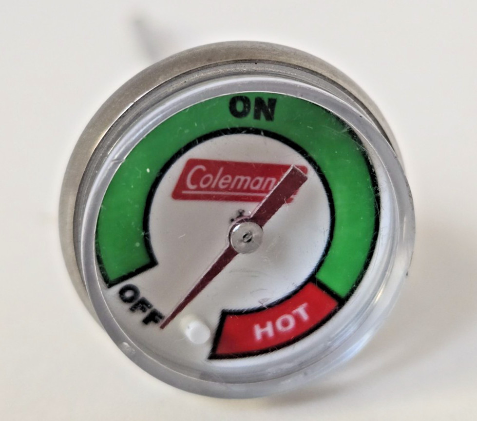 Coleman Analog Temperature Gauge Thermometer 3.5" Probe Replacement OEM Conditi