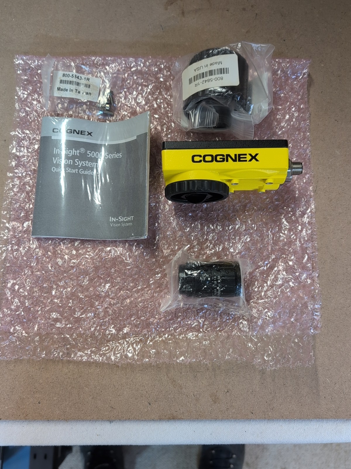 COGNEX, IS5100-C11, 825-0217-1R, In Sight Vision System Camera, WITH EDMUND LENS