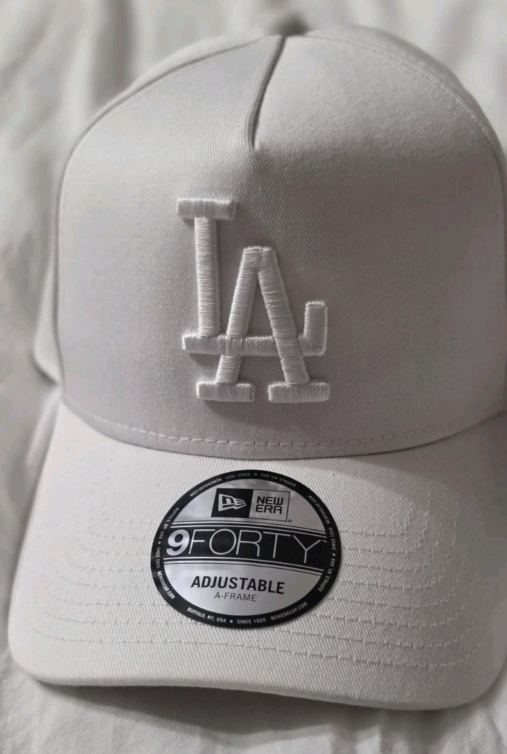 New Era Los Angelas Dodgers 9forty Aframe White On White