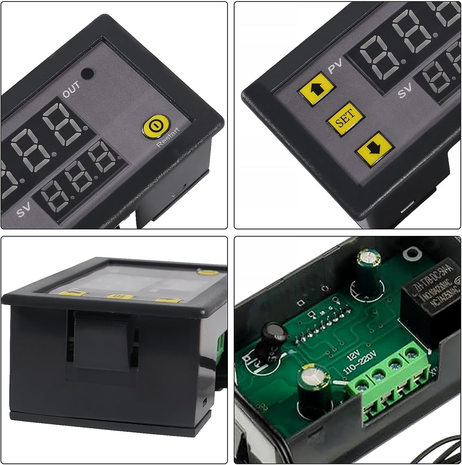 2PCS W3230 Digital Temperature Controller 12V LED Thermostat -50~120°C