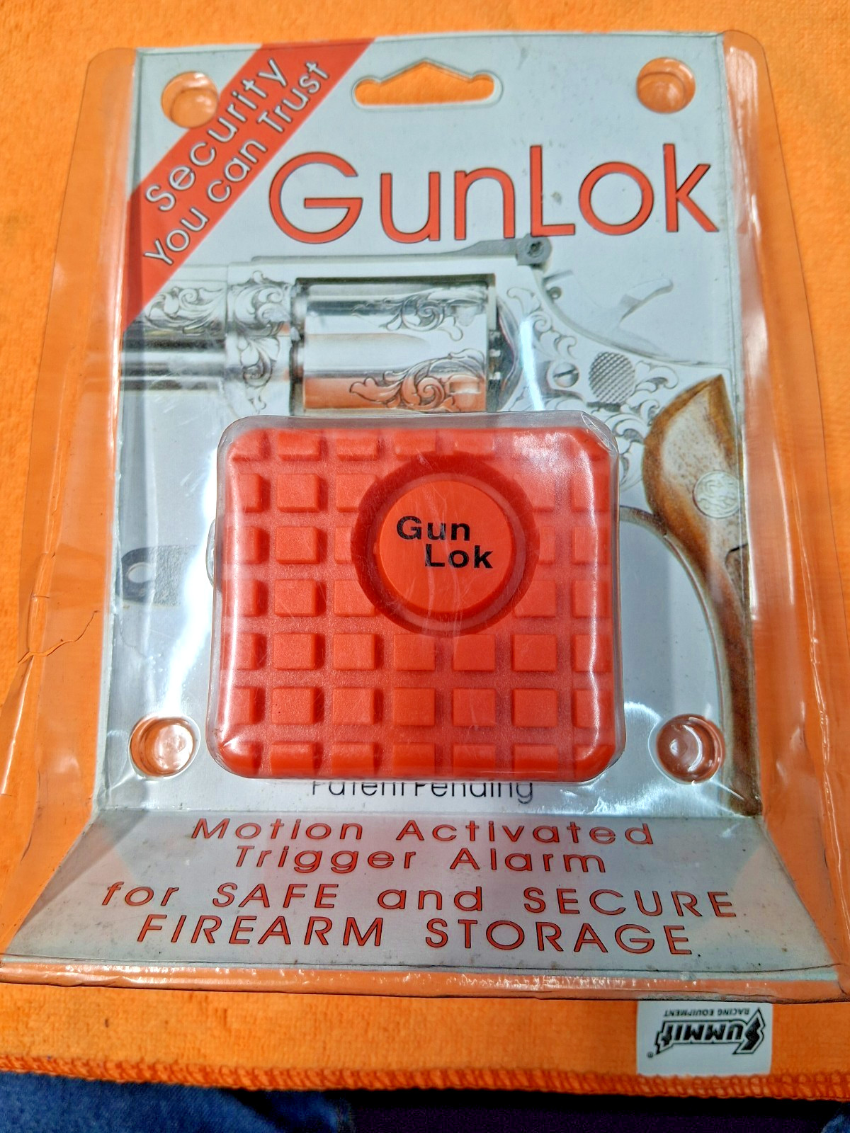 gunlok  gun loc with trigger alarm motion activated - new