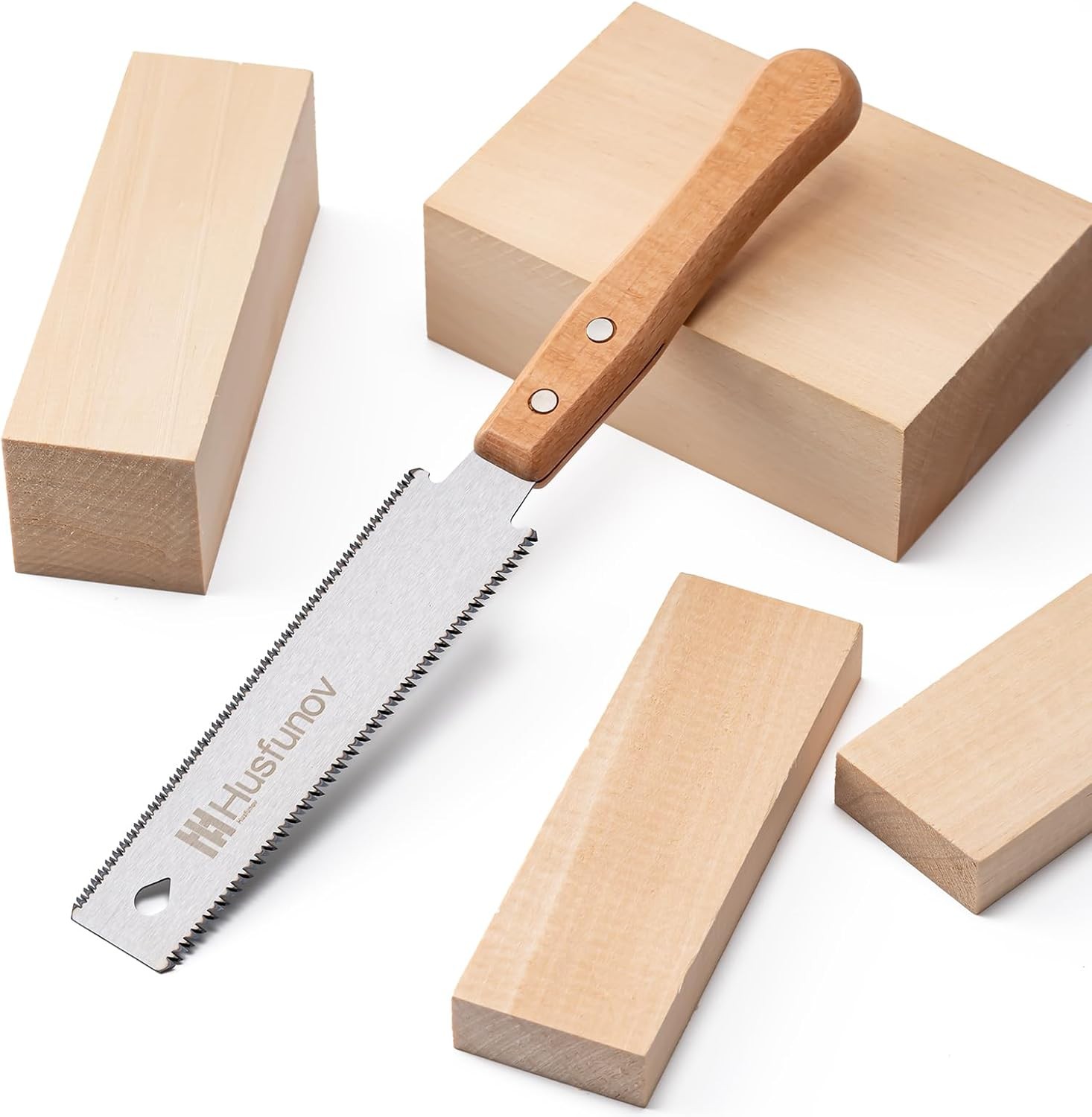 Japanese Hand Saw, 6 Inch Pull Saw with Double Edges of Double-Edge, Silver