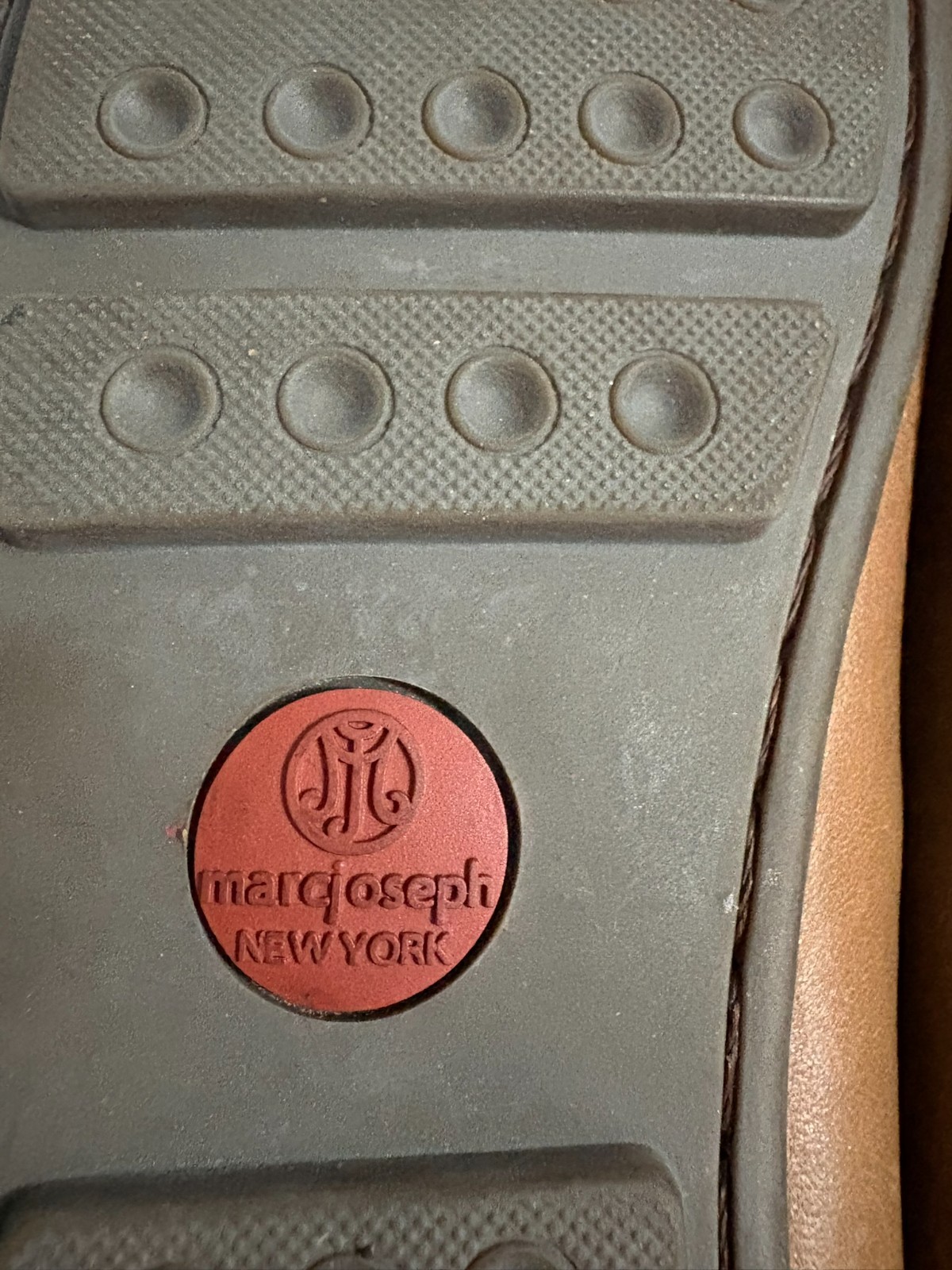 Marc Joseph New York Boat Shoes Womens Size 7.5 Brown Leather Driving Moccasins