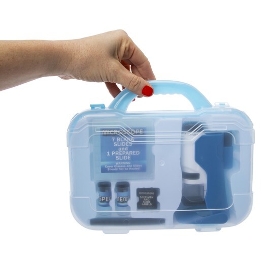 Microscope Science Kit Kids Starter Compound Microscope Portable Science Kit