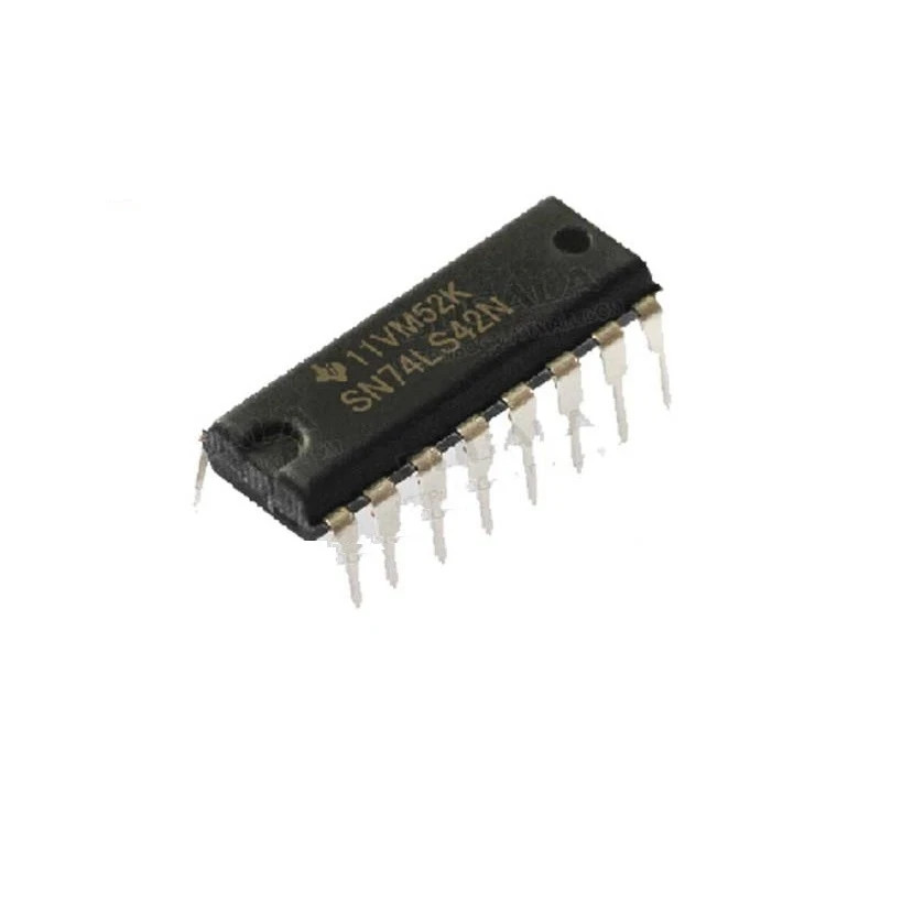 SN74LS42N, TI -  4-line BCD to 10-line decimal decoder