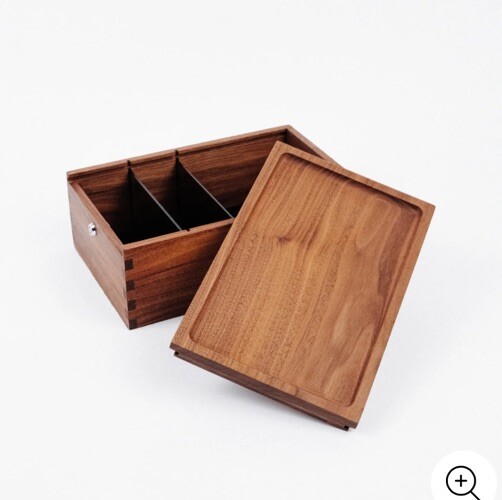 Marley Natural Lock Stash Box, Black Walnut - New in Box ($240 Value) Premium