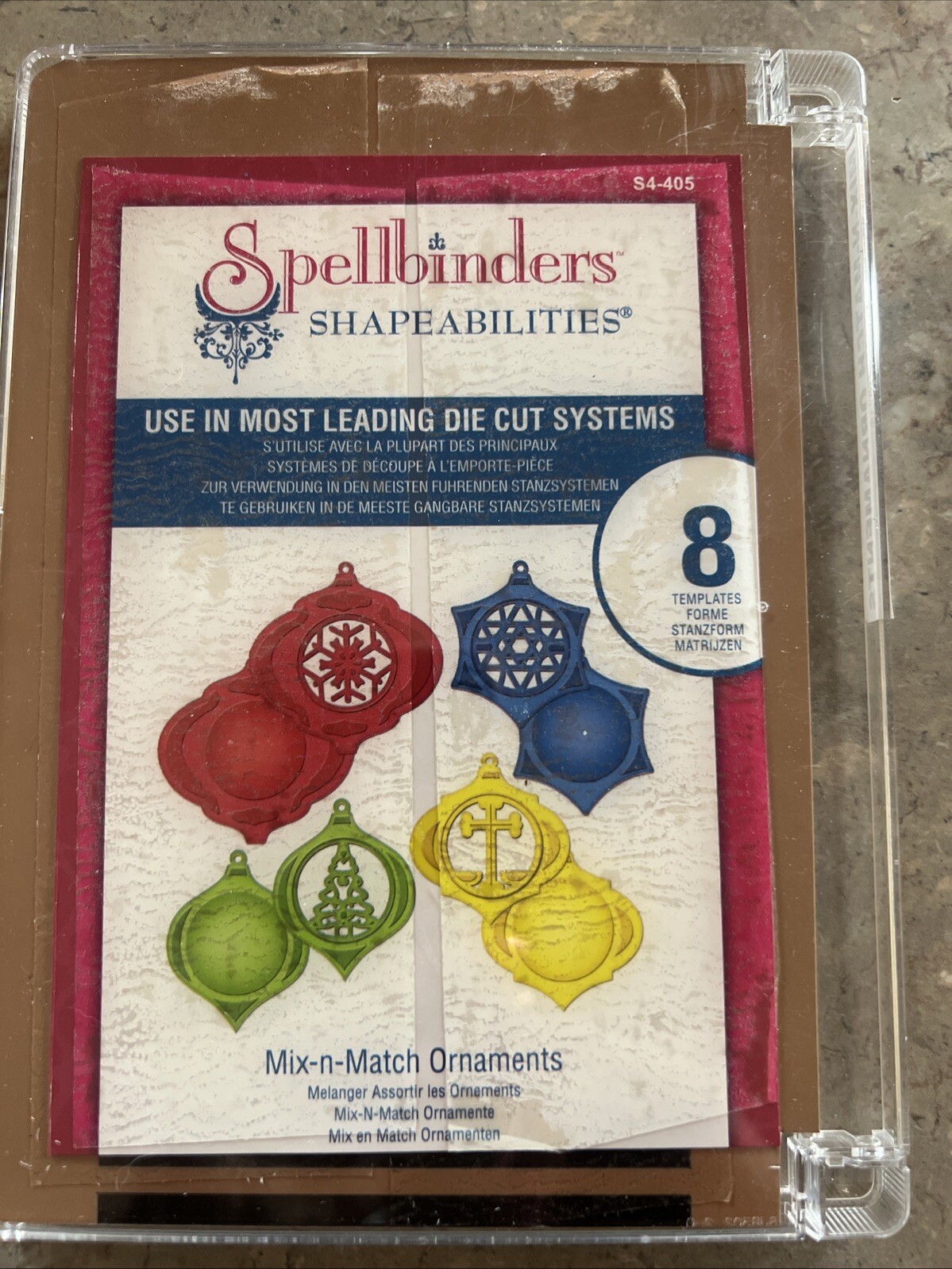 Spellbinders shapeabilities Die Cut Mix N Match Ornaments