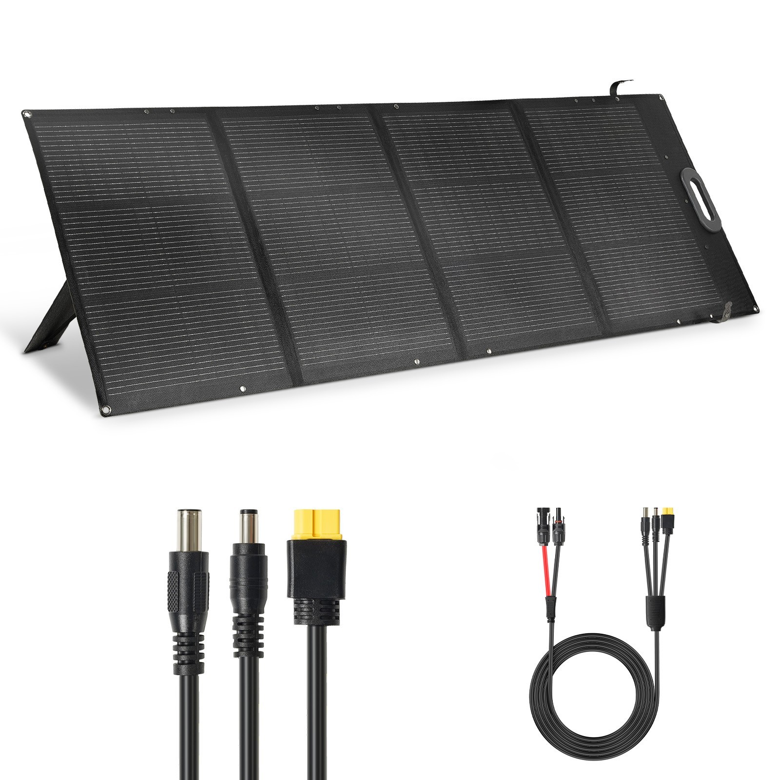 HQST Ultra-Light 200W Foldable Portable Solar Panel | 25% Efficiency, 3-in-1 Cab