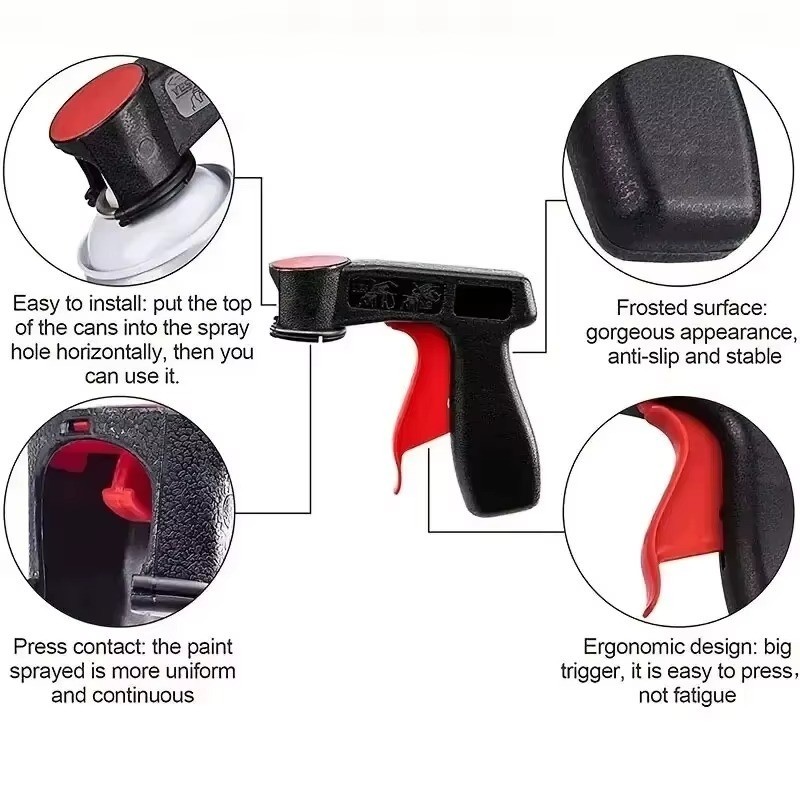 2PCS Spray Paint Handle Trigger Grip Portable Reusable Spray Gun Tool