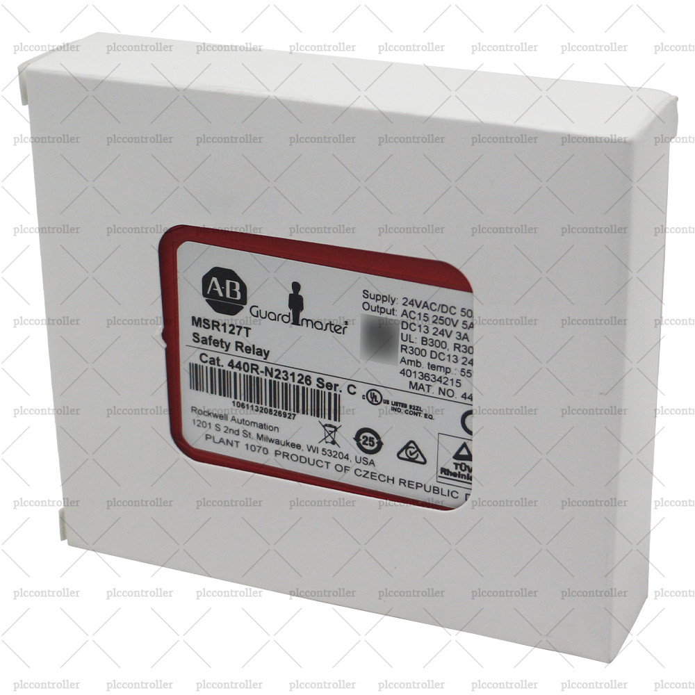 New Sealed Allen-Bradley 440R-N23126 Guardmaster MSR127T 440R Safety Relay