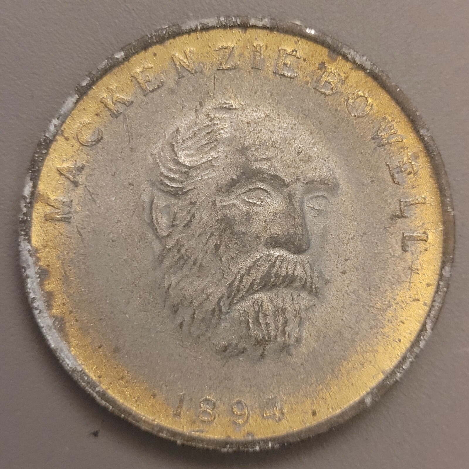 Vintage Shell Oil Token - Prime Ministers of Canada - Mackenzie Bowell - 1894
