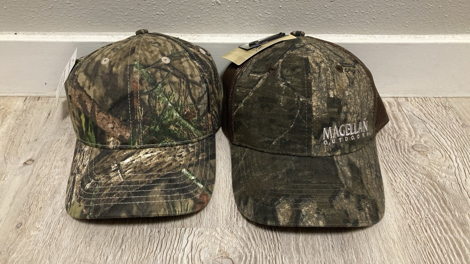 2 Pack Camo Baseball Caps Mossy Oak Breakup Country & Realtree Timber