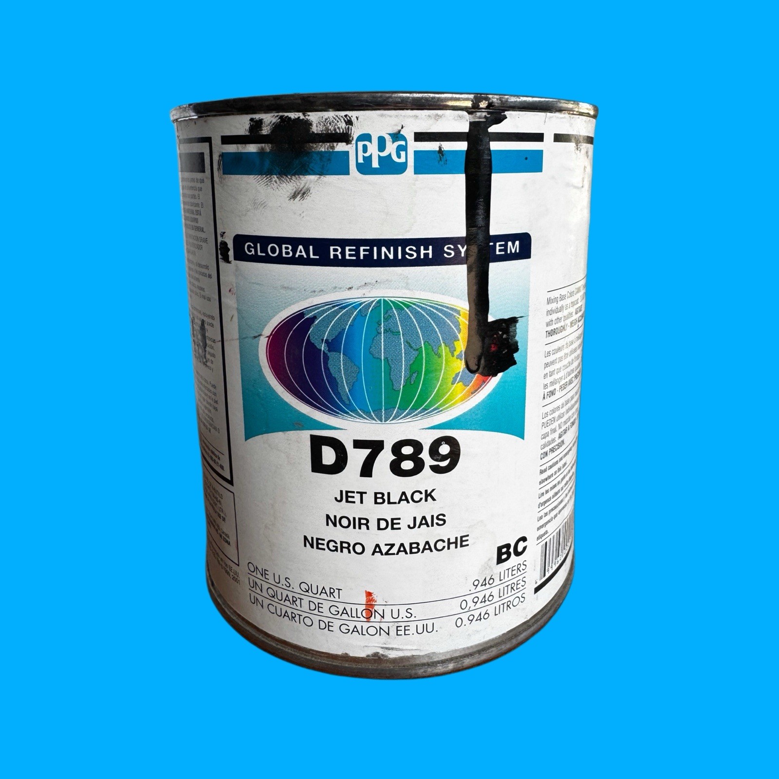 PPG Global Refinish D789 Jet Black 1 Quart