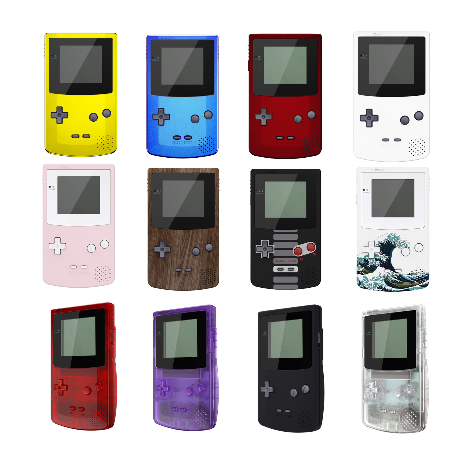 GameBoy Color IPS Ready Shell Cocer Buttons Screen Lens Replacement Game Boy GBC