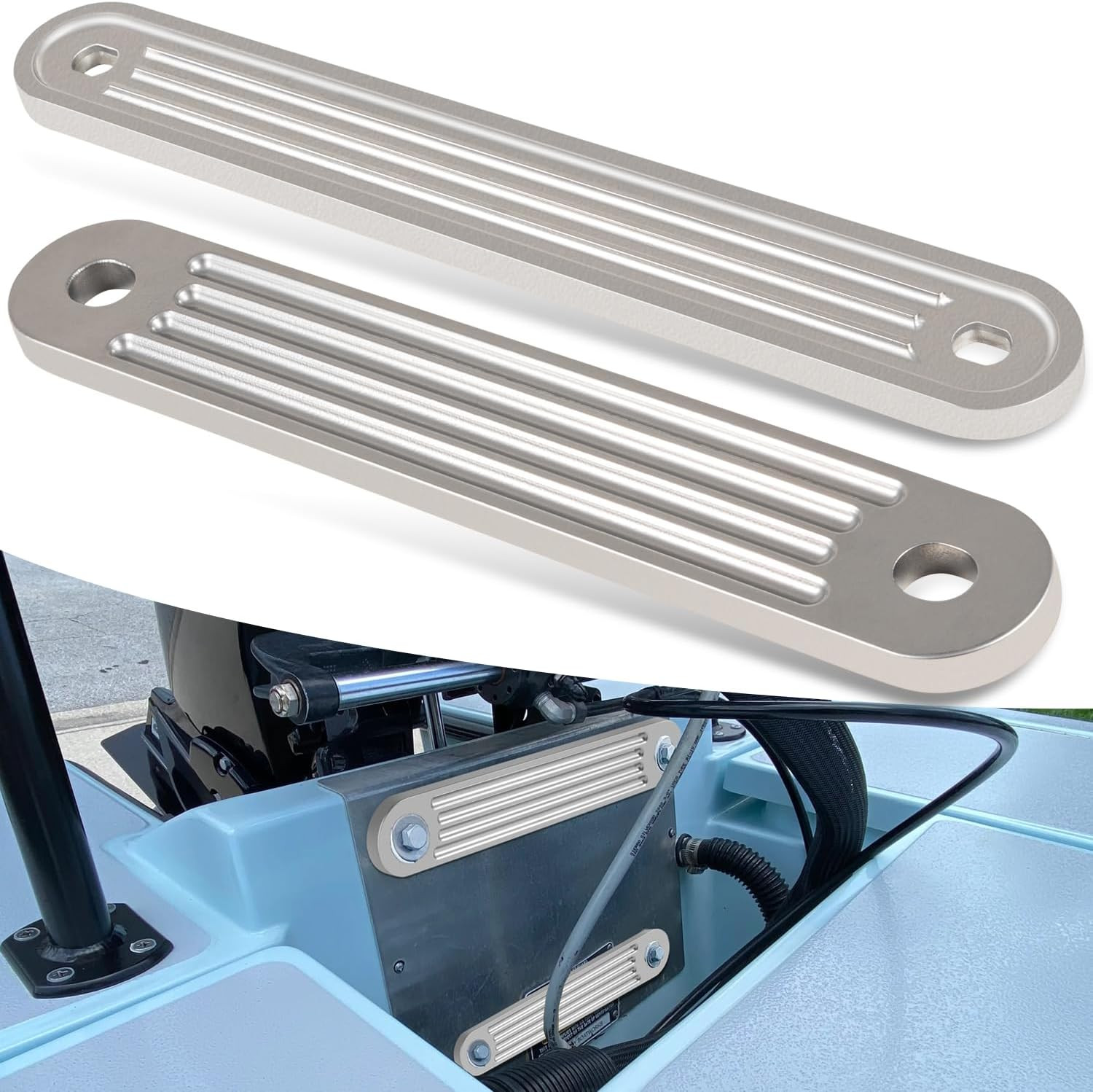Camoo TSP-1 & TSP-2DP Transom Support Plate Kit for Top Bolt Holes Standard and