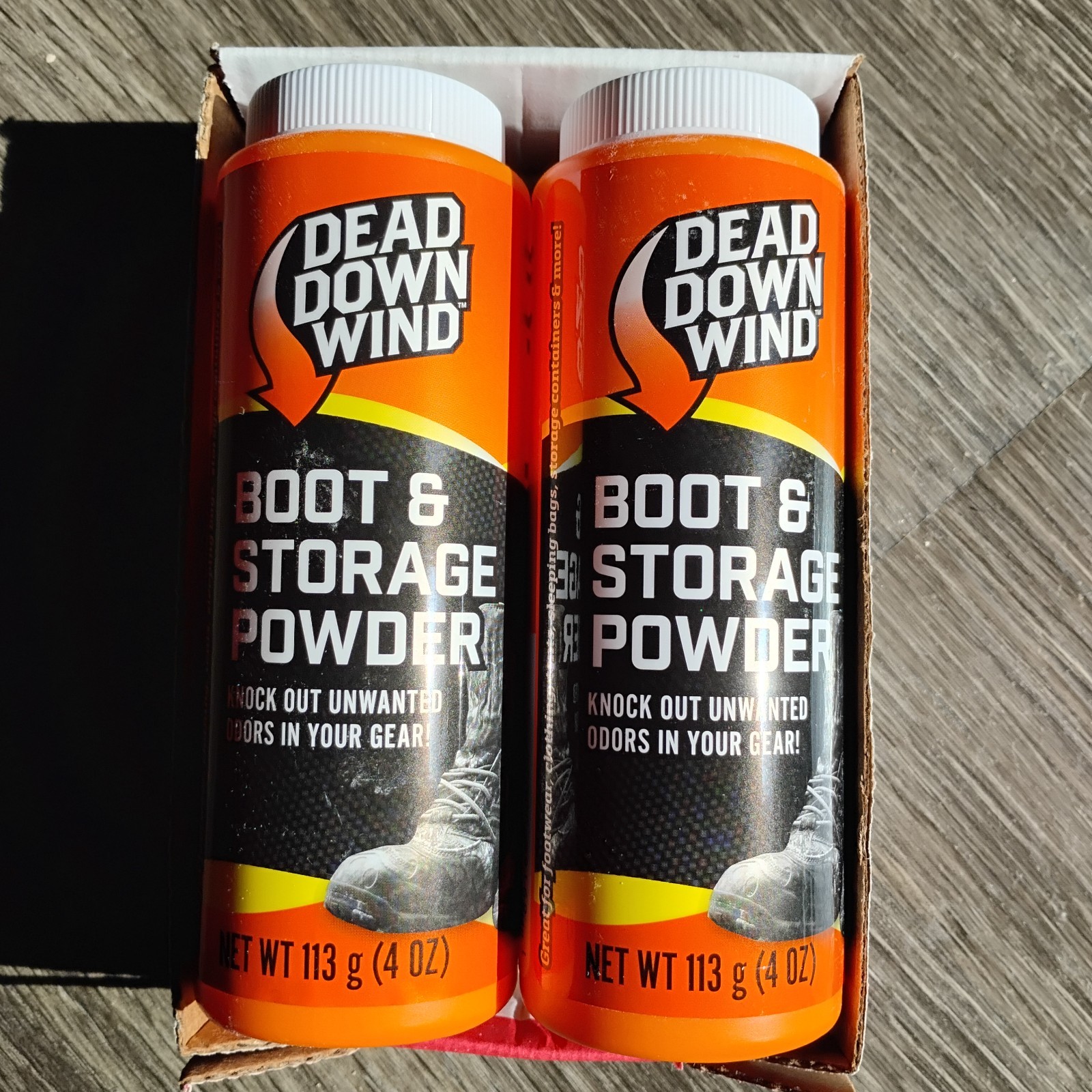 Dead Down Wind Boot & Storage Powder 4 oz Lot of 2