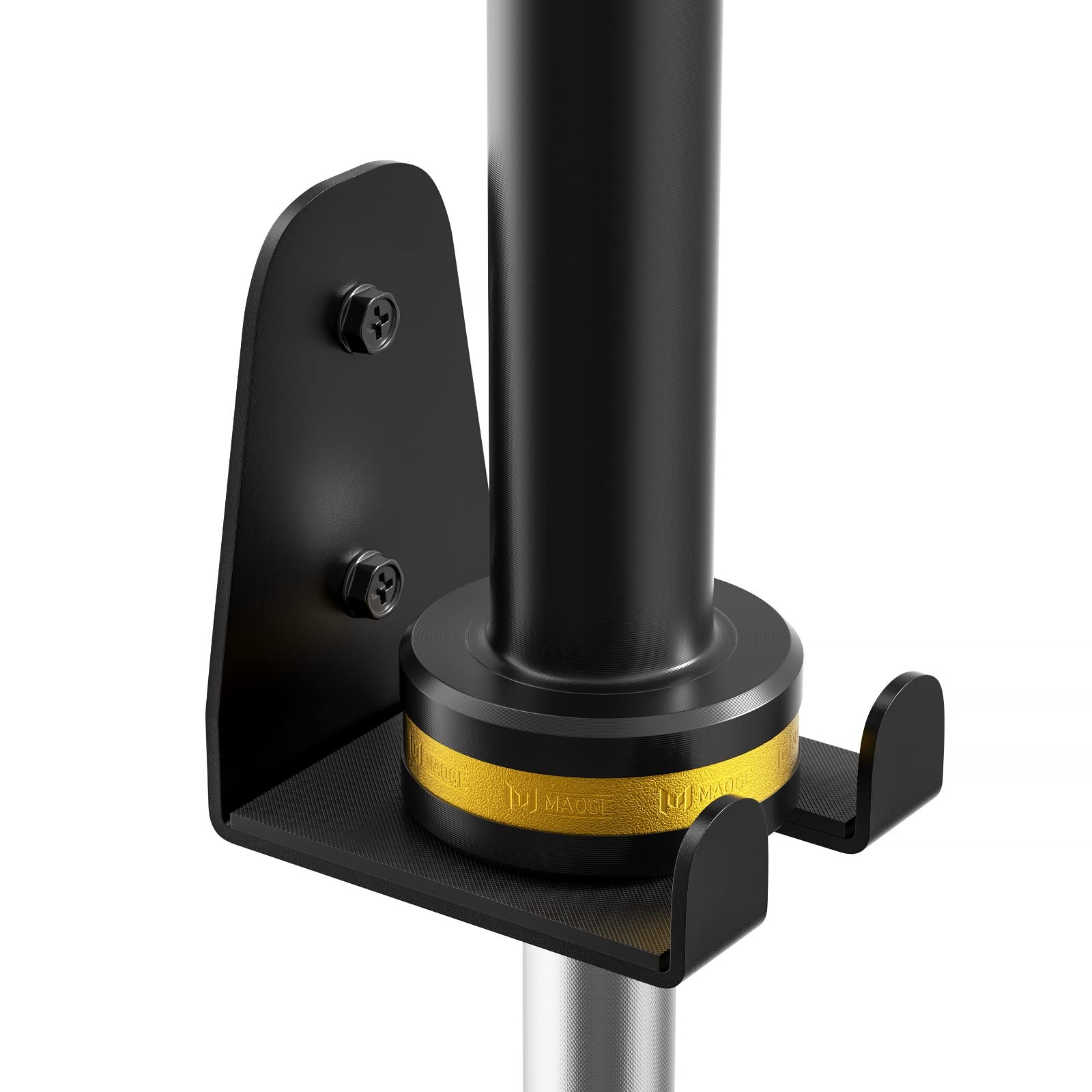 JNIHEEP Single Olympic Barbell Hanger,Garage Gym Bar 1 hook, ‎Black 1Hook