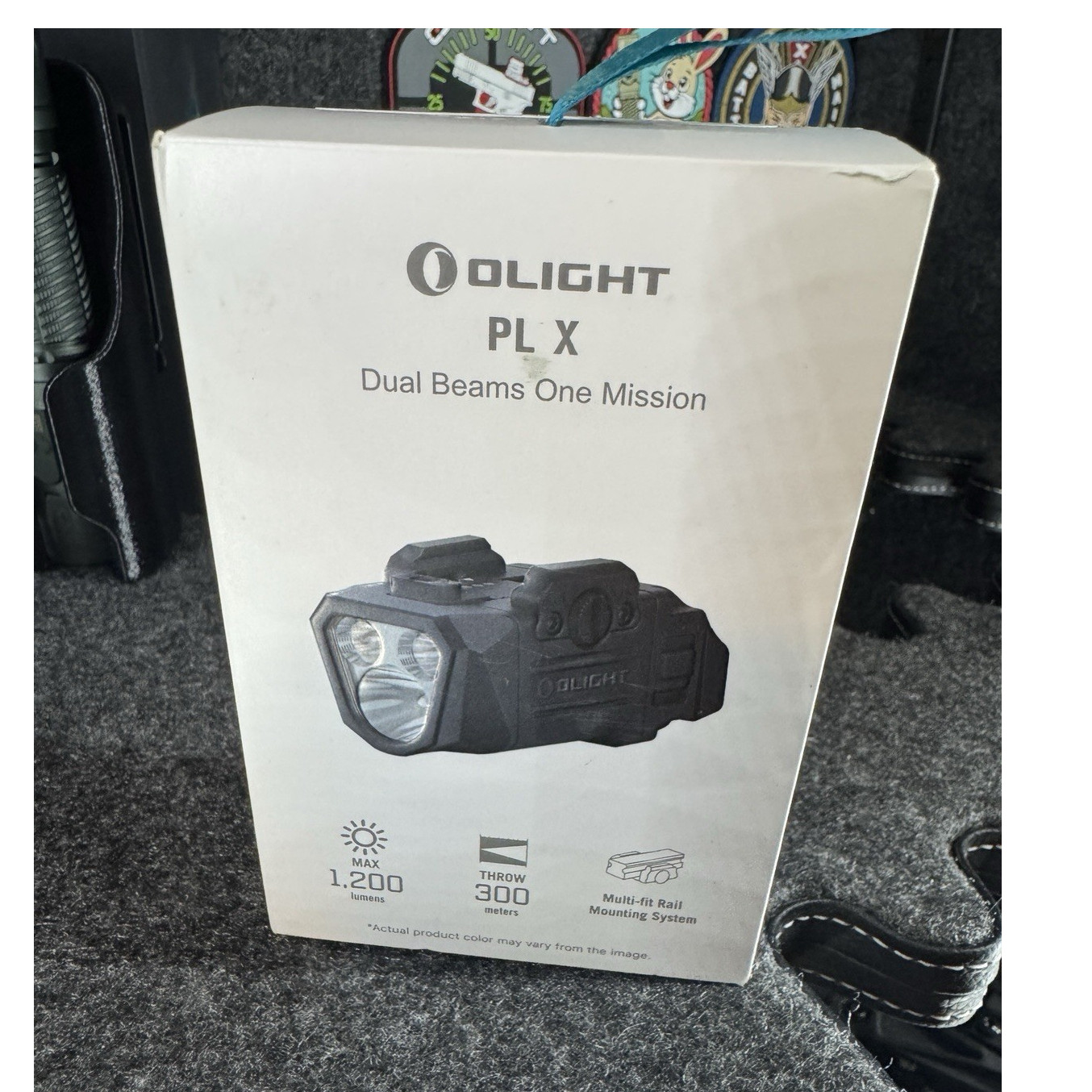 Olight PL X Handgun Rail-Mount Weapon Light, LED, Black, 6h Battery