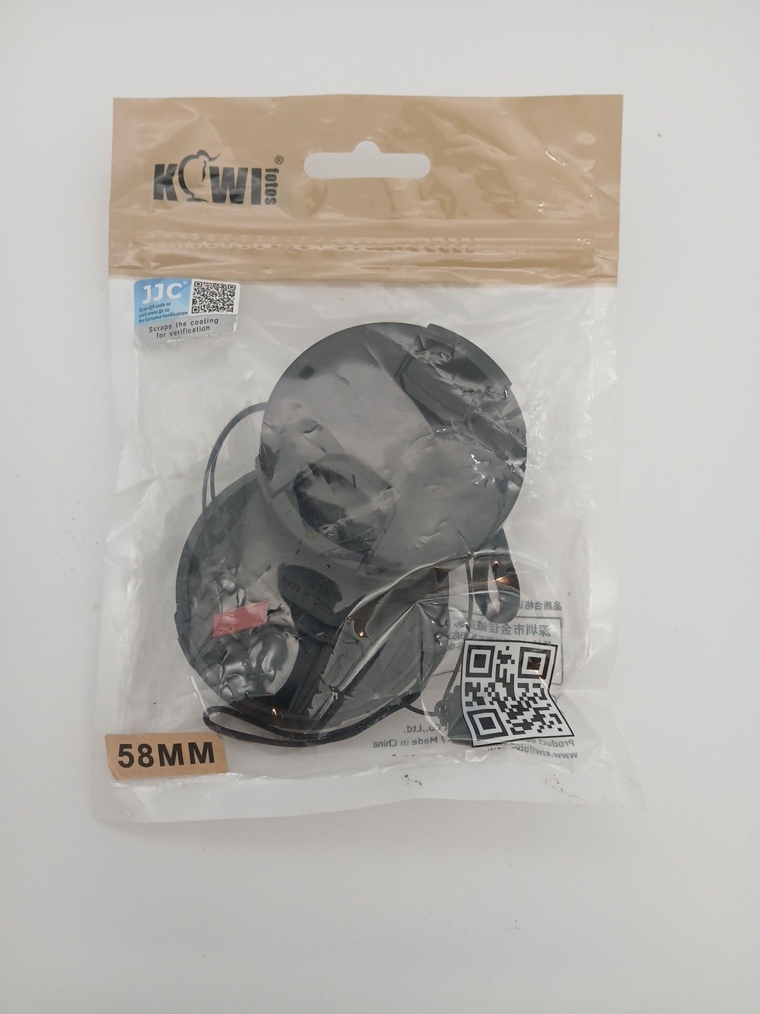 2 Pack JJC 58mm Front Lens Cap Cover Kiwi Fotos New