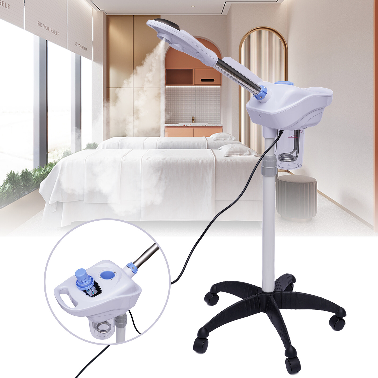 750W Professional Facial Steamer Skin Ozone Salon Spa Beauty Skin Care Equipment