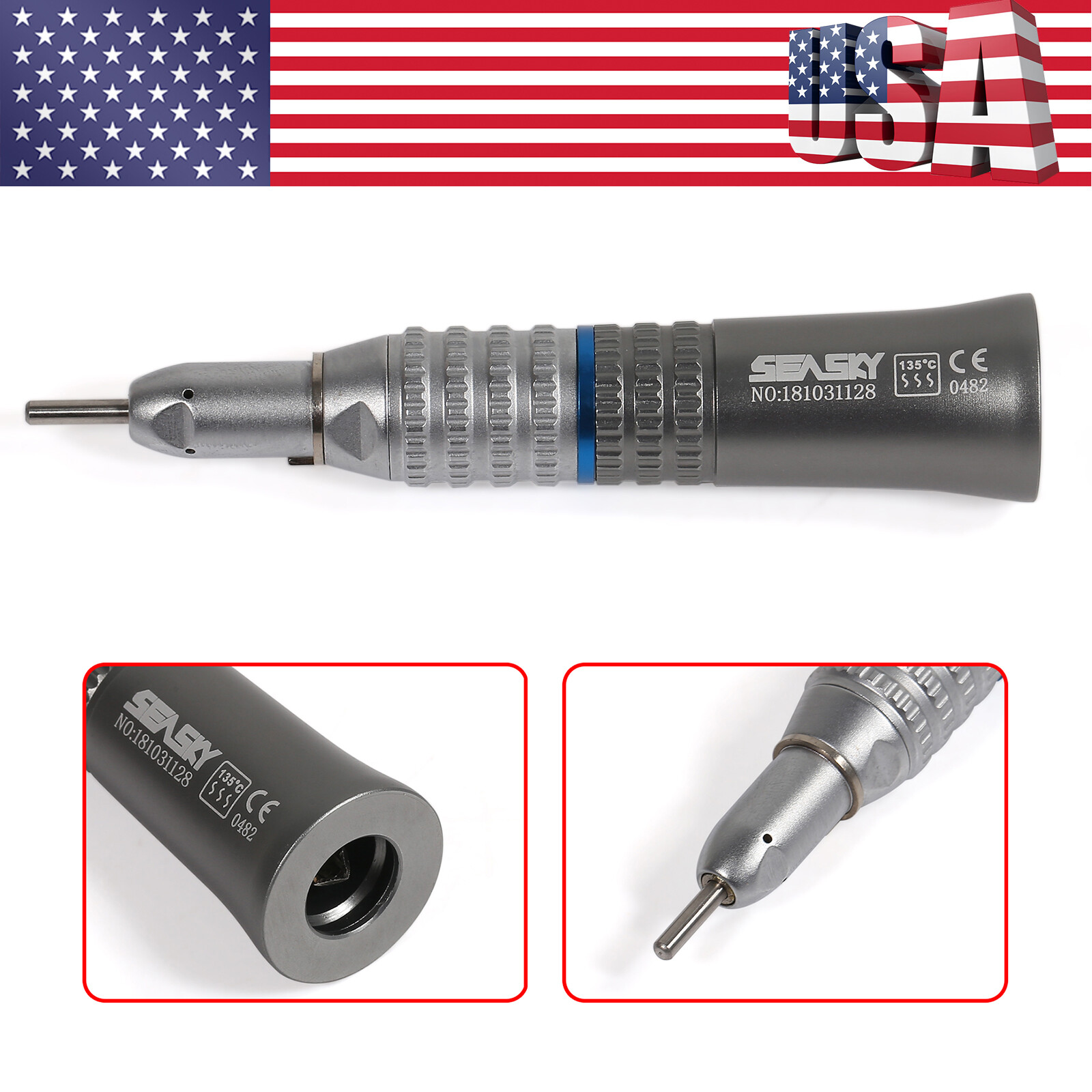 NSK Style Dental Slow Low Speed Straight Handpiece Nose Cone E-type
