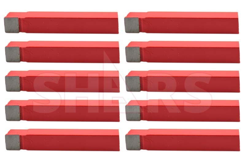Shars 10 Pcs 3/8" C Style C2 Grade Carbide Tipped Tool Bits New !{