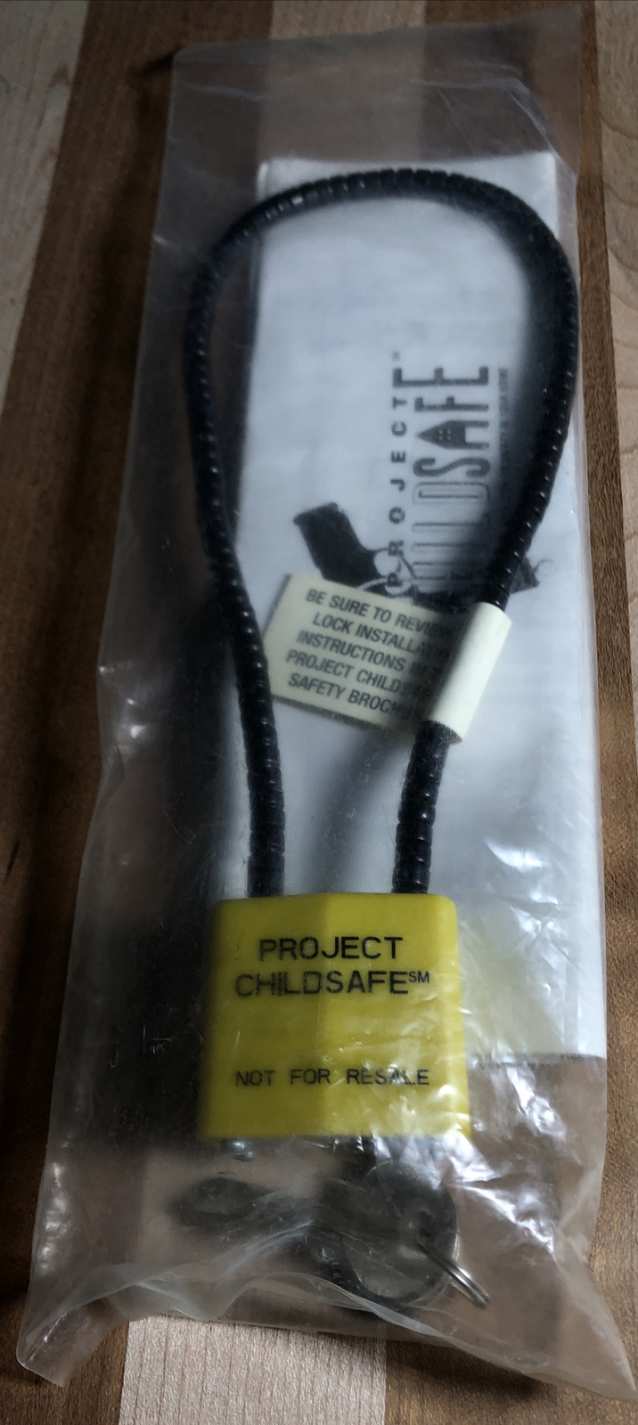 Project Child Safe Metal Cable Lock with 2 Keys Pistol/Shotgun/Rifle/Bicycle