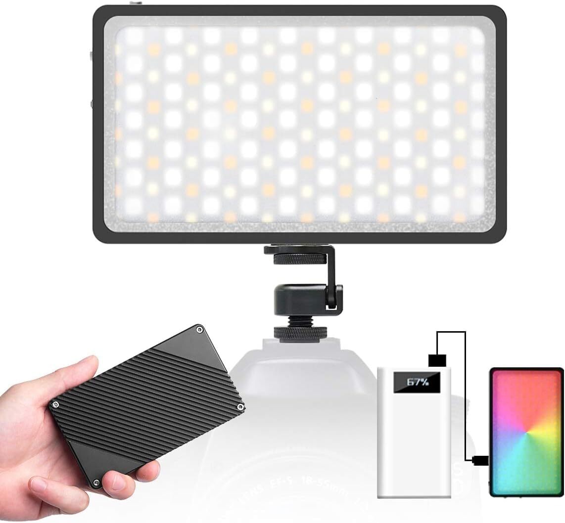 Moman MLX-RGB Dimmable Video Light 2500K-8500K CRI 96+ For Camera DSLR Camcorder