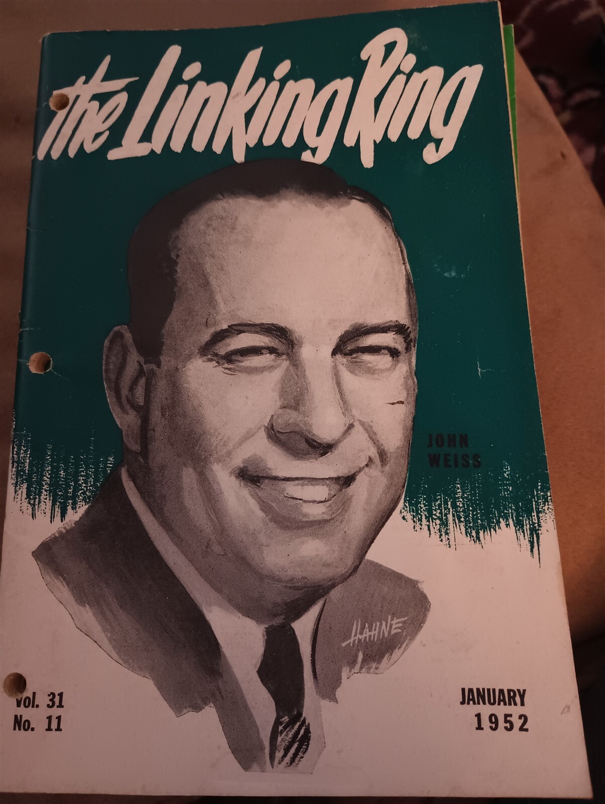 John Weiss Linking Ring January 1952