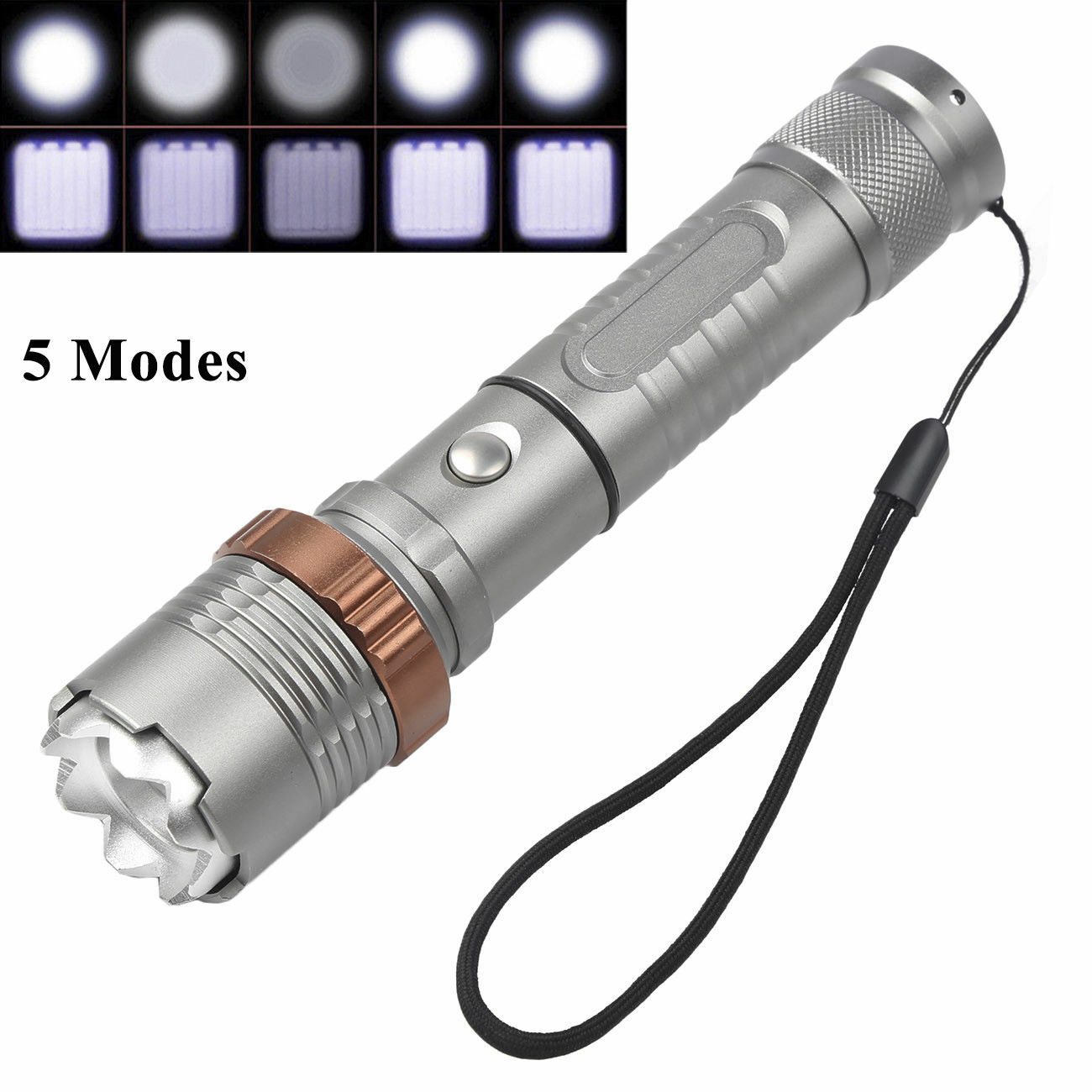 Rechargeable 950,000 Lumens Tactical LED Flashlight - Super Bright Work Light