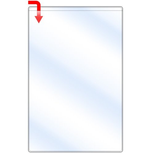 StoreSMART Peel & Stick Pocket 6" x 9.5" Open Short Side 25-Pack Clear Vinyl
