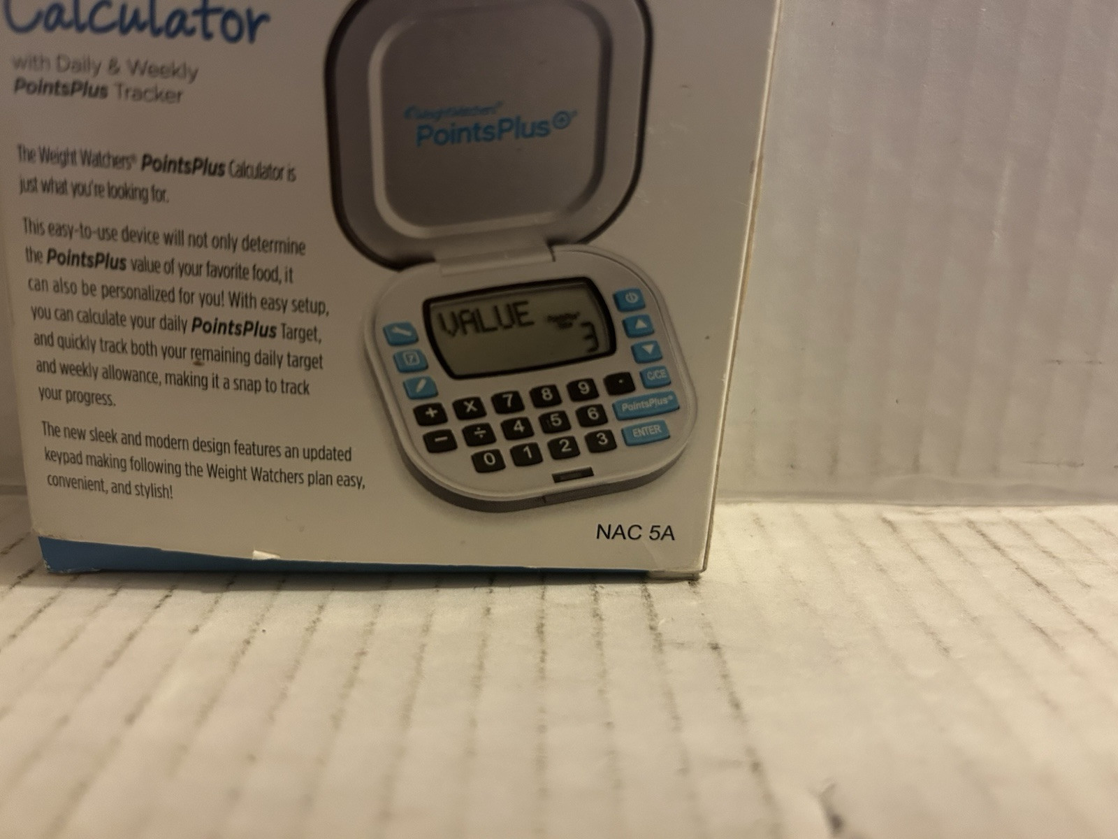 Weight Watchers calculator PointsPlus BIG BUTTON NAC-5A Daily Weekly Tracker