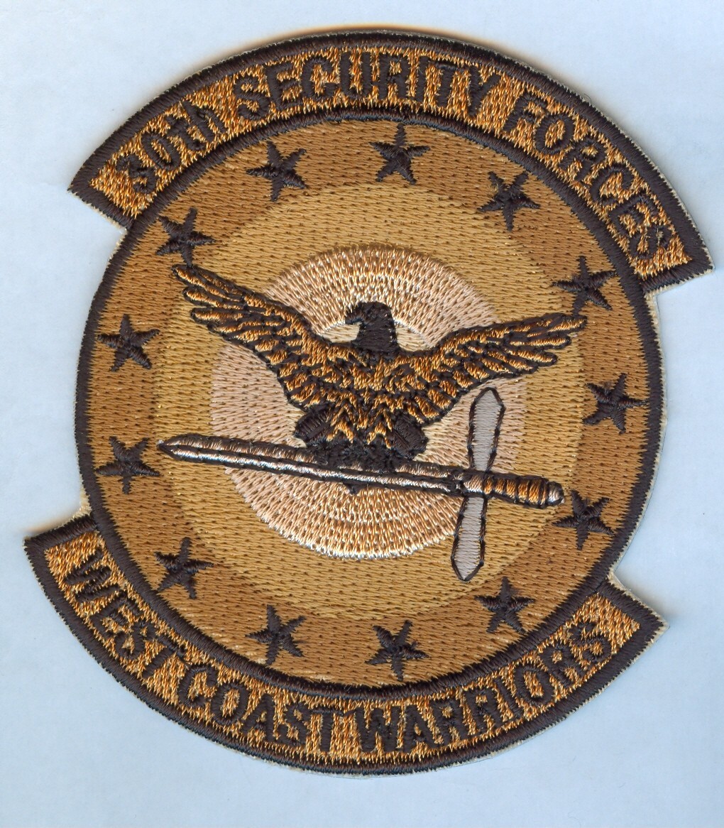 USAF / US Air Force 30th SECURITY FORCES SQUADRON ... DESERT COLORS ... NICE!