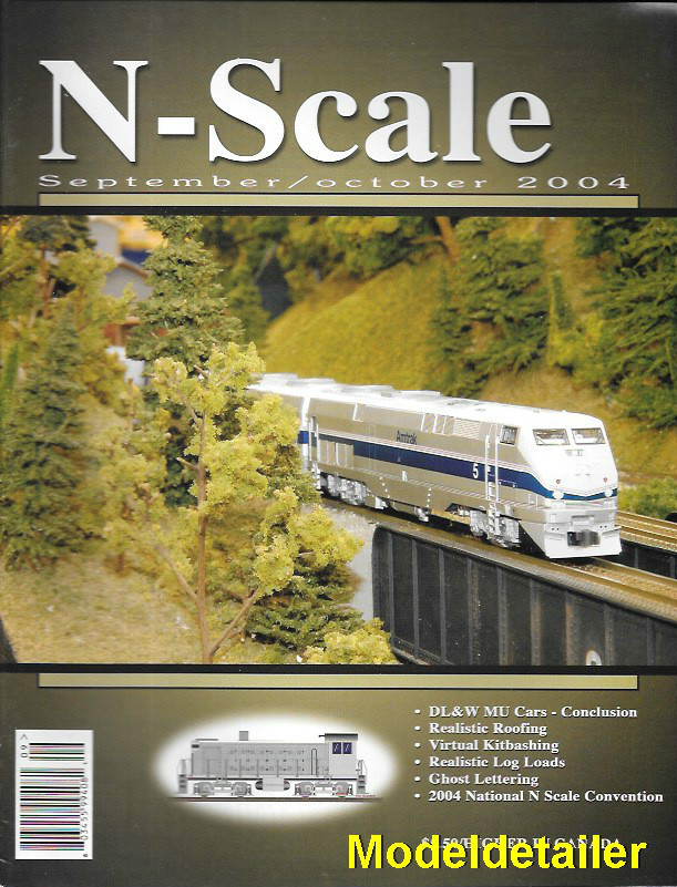 N-Scale Sep.2004 DL&W MU Cars Roof Weathering Foam Scenery Log Loads Flat Car
