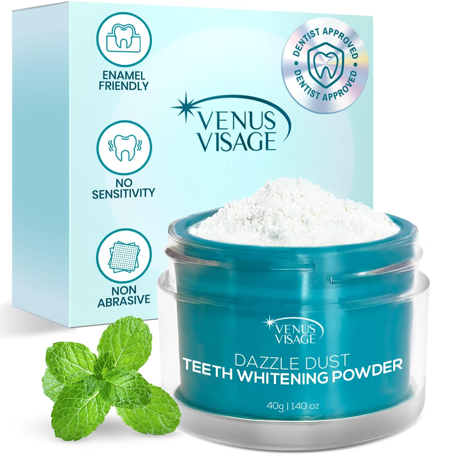 Venus Visage Dazzle Dust Teeth Whitening Powder - 140 Ounce (Pack of 1)
