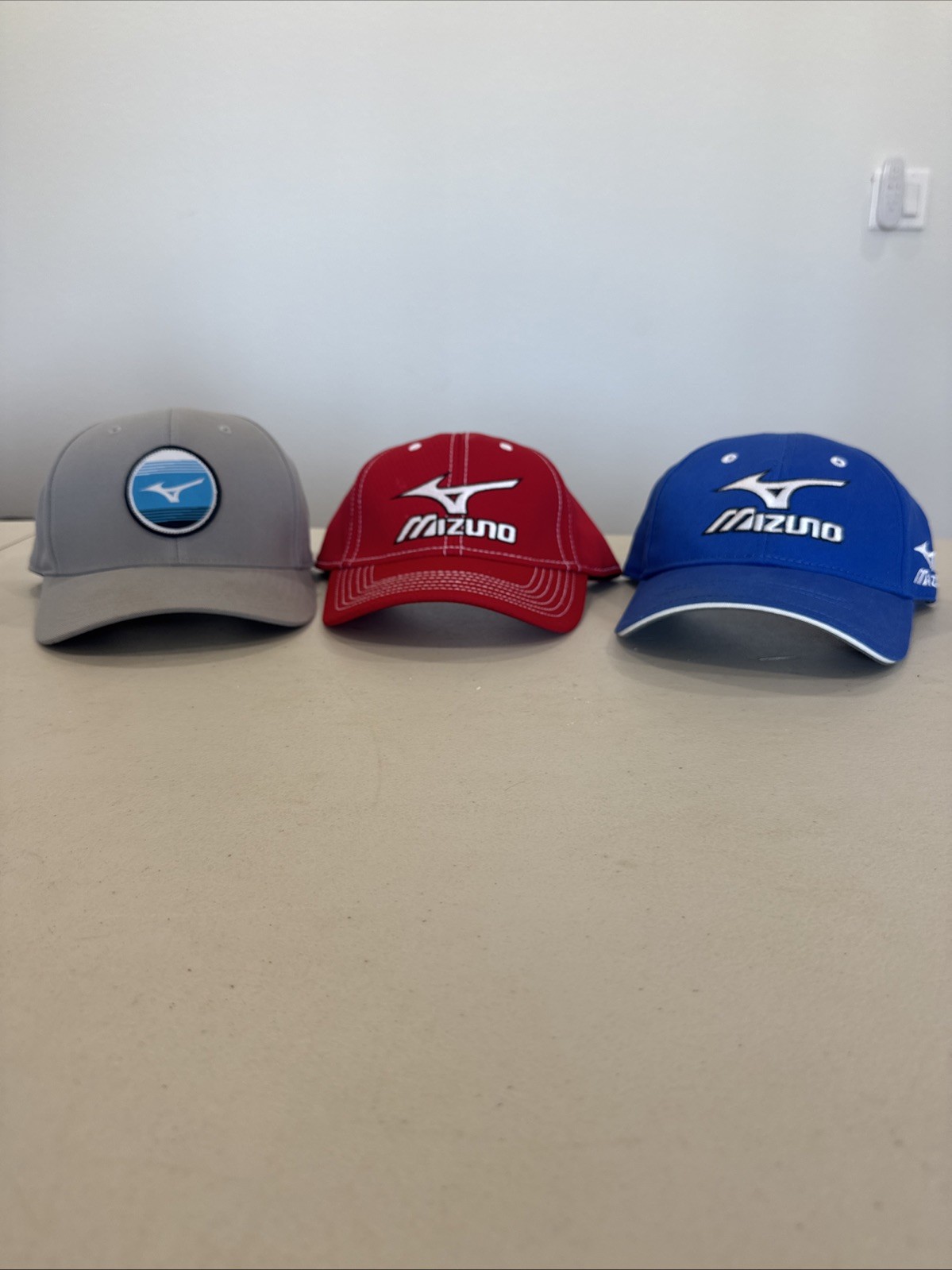 3 Assorted Mizuno Golf Hats