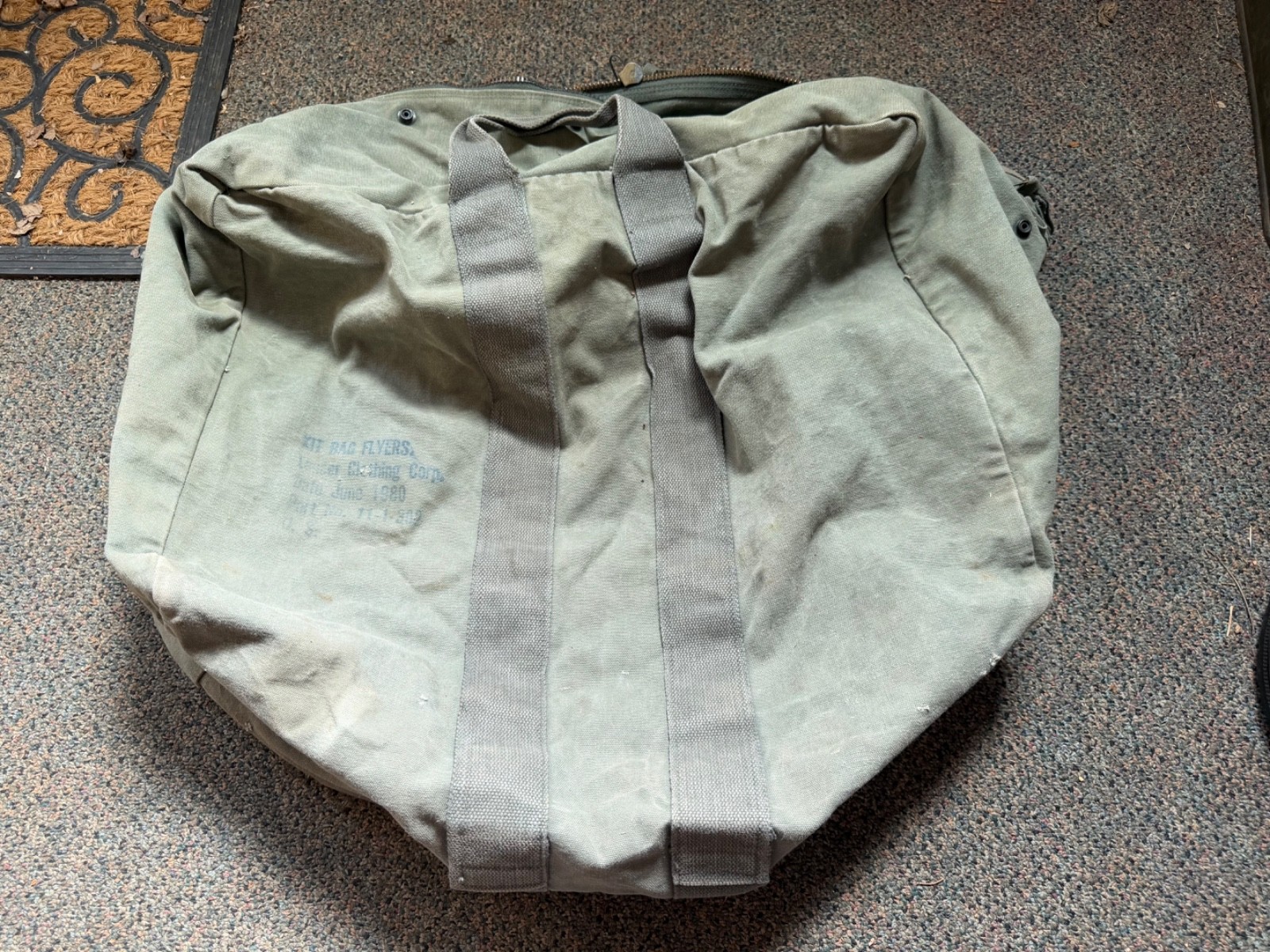 ORIGINAL DESERT STORM US ARMY PILOT FLYERS KIT CARRY BAG-1988