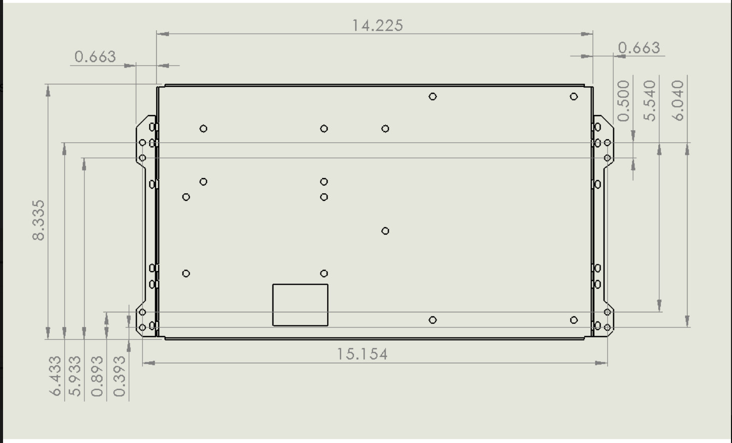 15.6" LCD Mounting Bracket