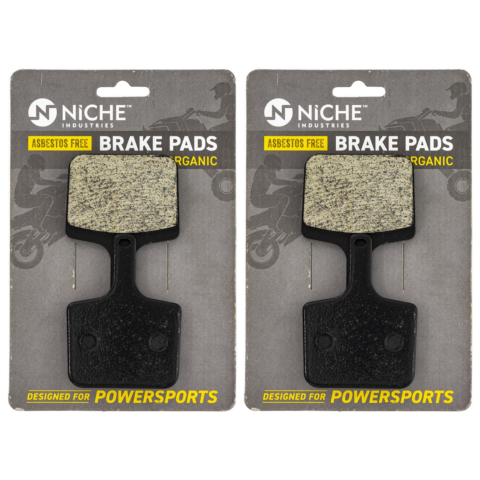 NICHE Brake Pad Set for Polaris Indy 600 RMK Switchback 800 Rear Organic 2 Pack