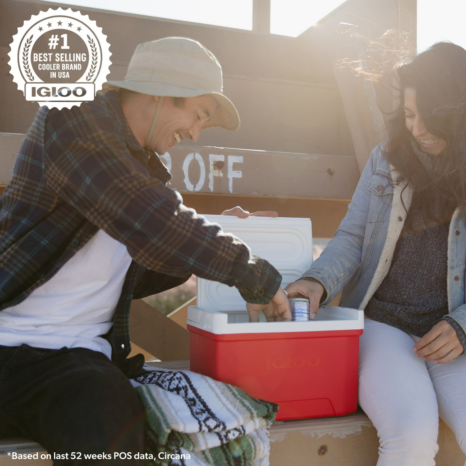 Igloo 9 QT Laguna Ice Chest Cooler, Red