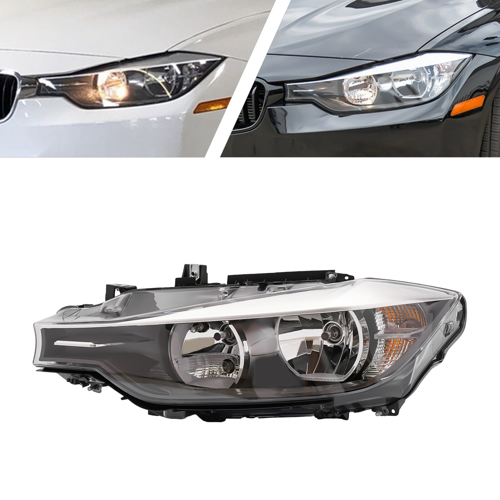 Left Driver Side Halogen Headlight For 2012-2014 2015 BMW 320i 328i Sedan Wagon