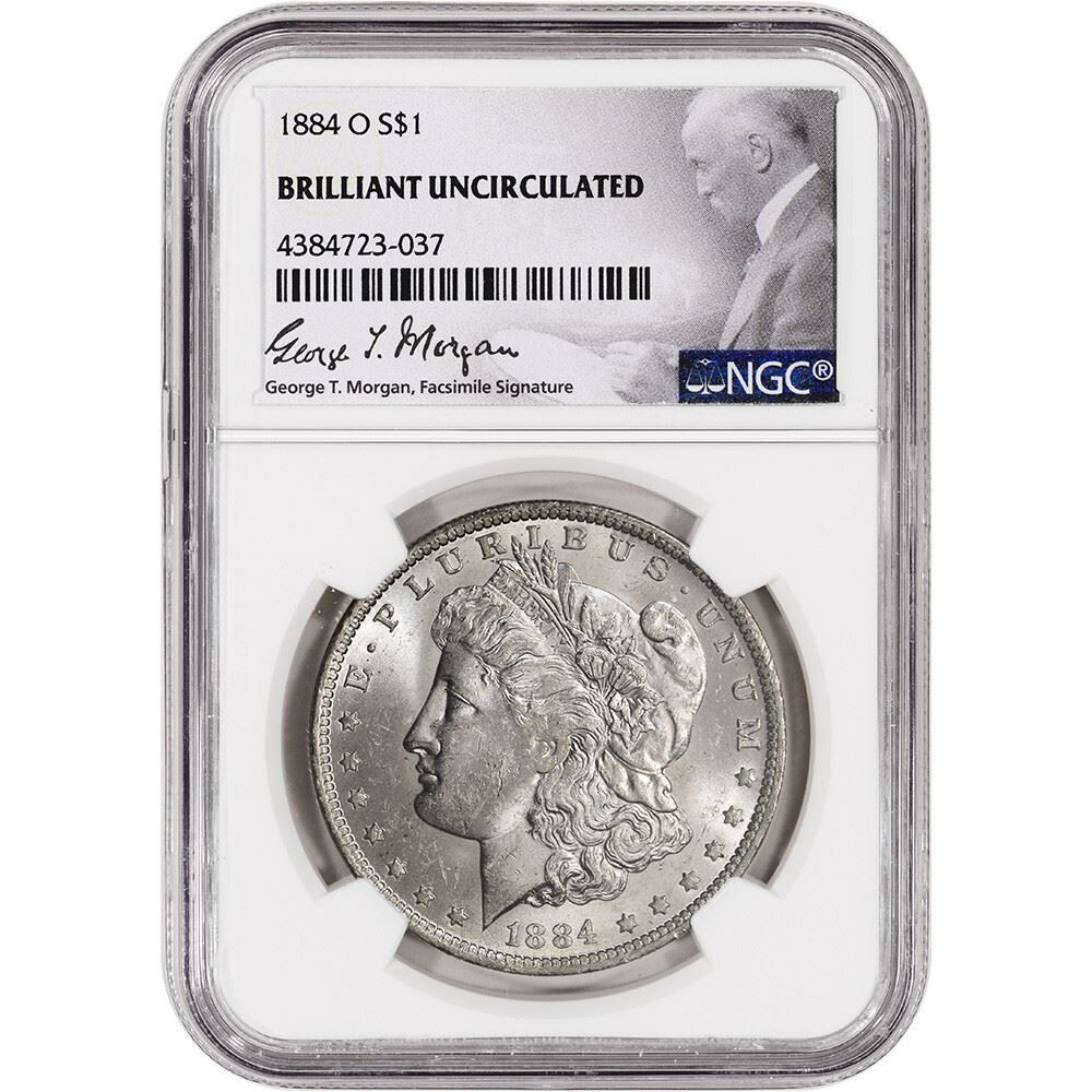 1884 O US Morgan Silver Dollar $1 - NGC Brilliant Uncirculated